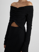 Load image into Gallery viewer, Minerva Black Long Sleeve Dress
